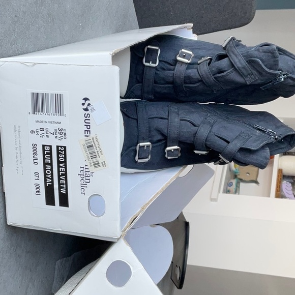 Superga X Man Repeller Rare design canvas ankle sneakers. - Picture 5 of 6